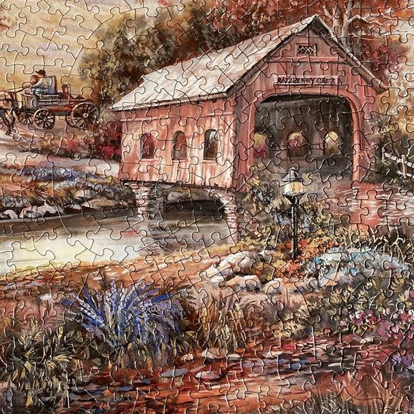 [ Borders 750 Piece Unique Cut Jigsaw Puzzle with Decorative Border ] - Picture 6 of 6
